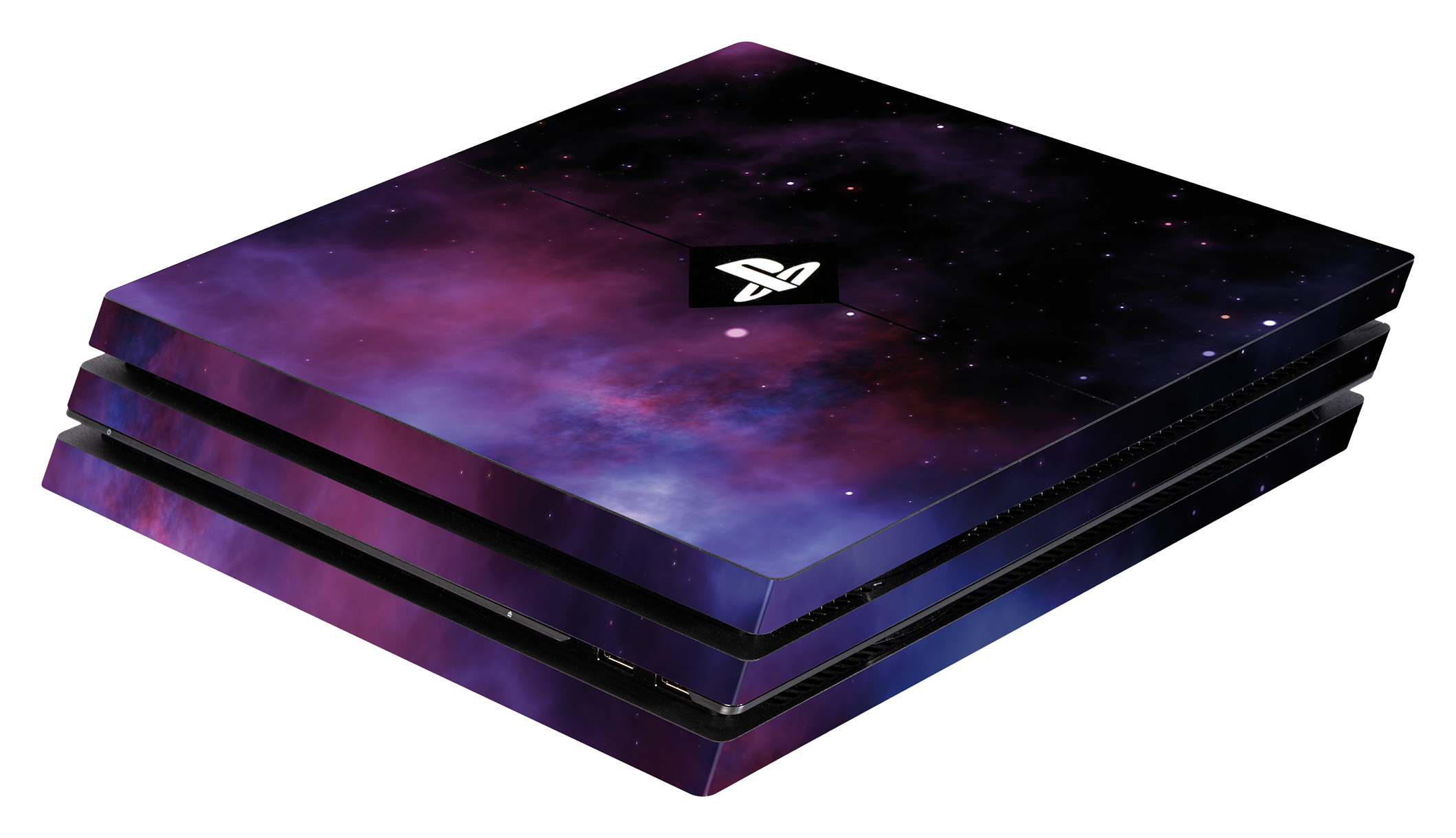 Skins - Sticker für PlayStation 4 Pro Konsole (Galaxy Violet)